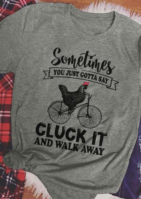 Sometimes you just gotta say cluck it and walk away - Chicken riding bike