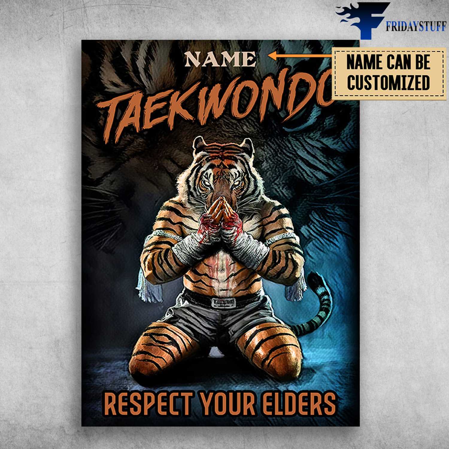 Taekwondo Tiger - Respect Your Elders