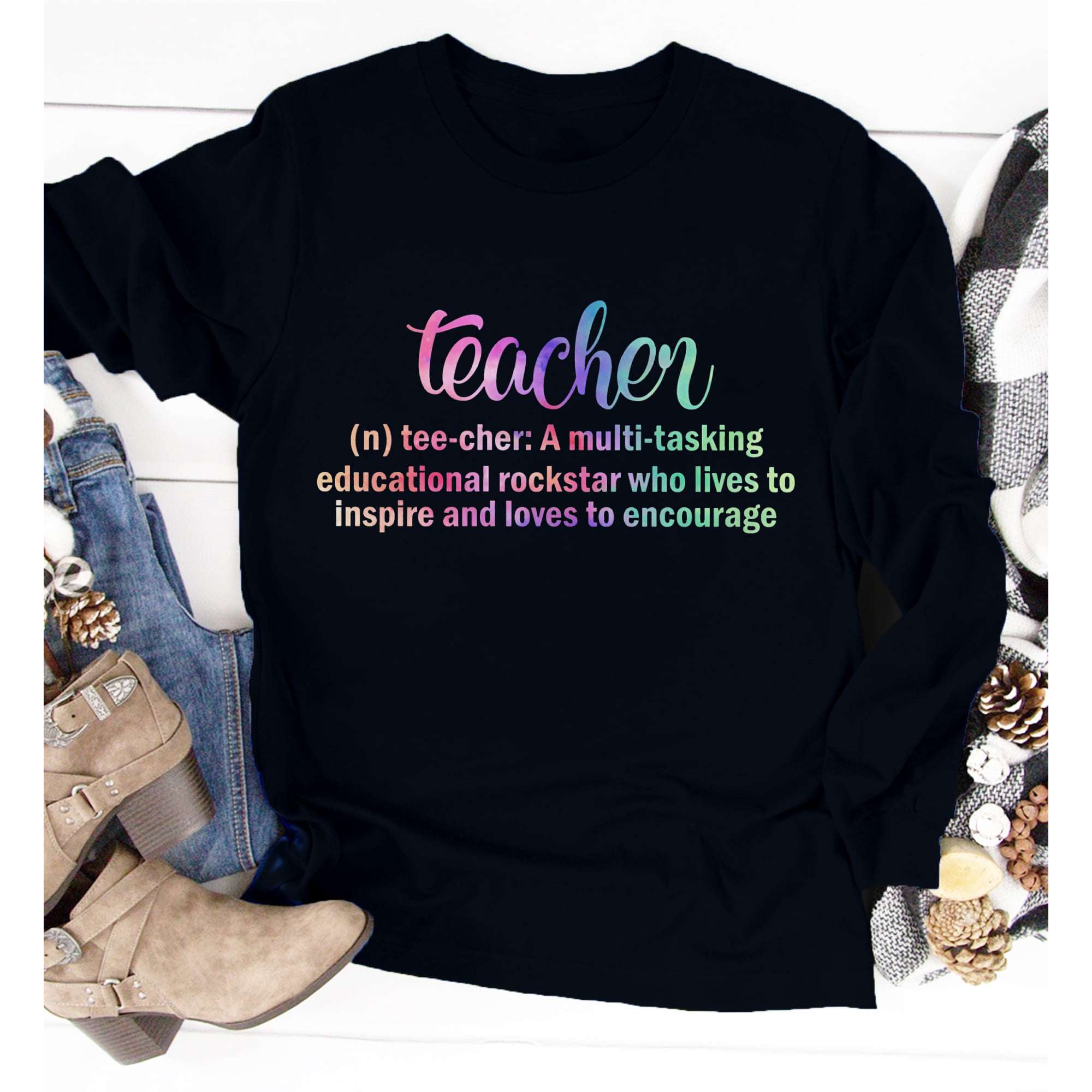 Teacher is a multi tasking educational rockstar who lives to inspire and loves to encourage - Teacher educational job