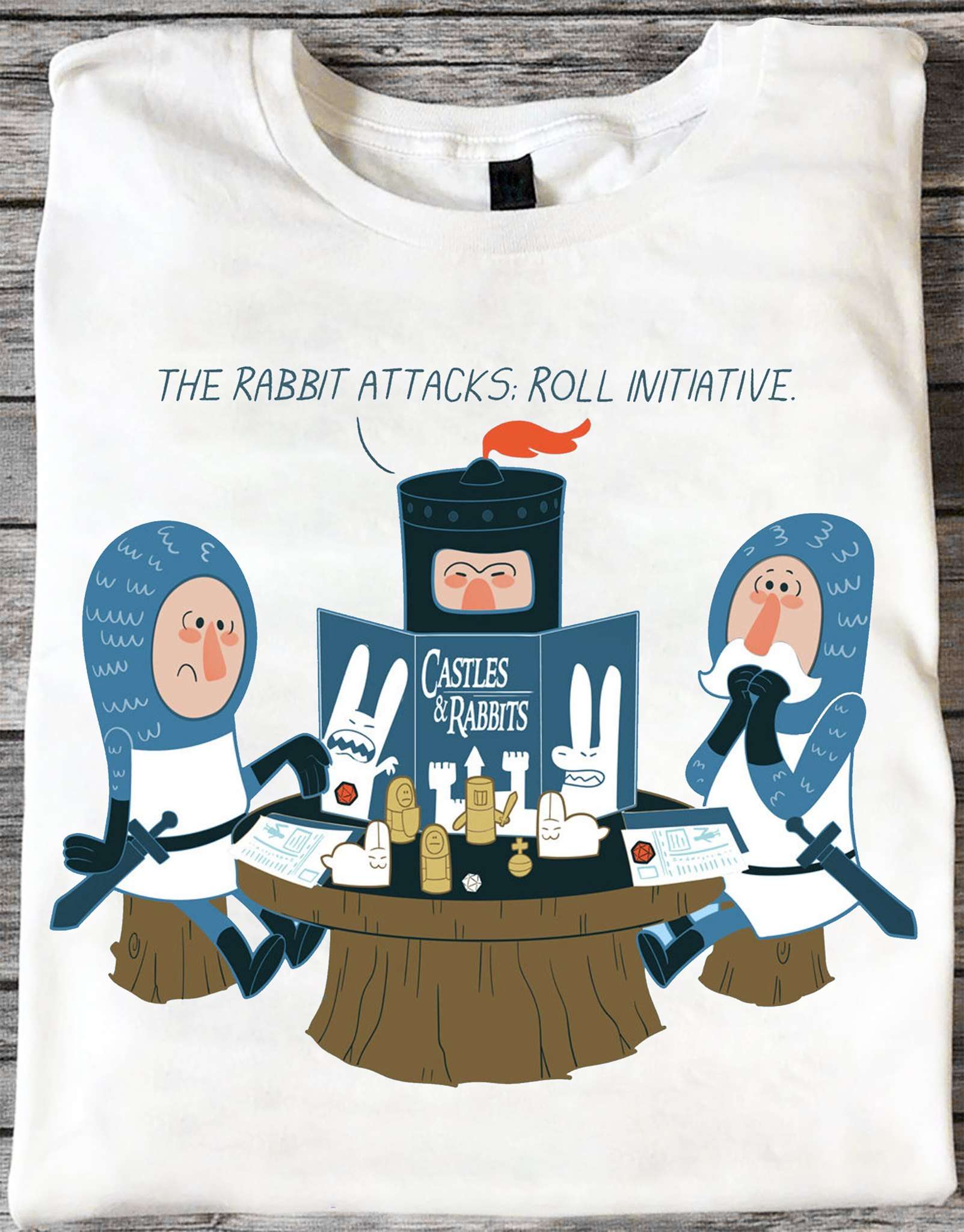 The rabbit attacks, roll initiative - Castles and rabbits