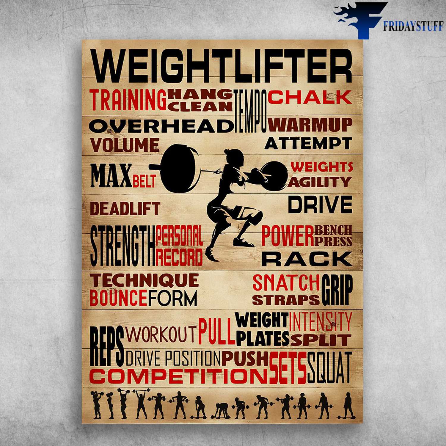 Weightlifter Trainig, Hang Clean, Tempo, Chalk, Gym Room, Overhead Volume, Warmup Attempt, Weightlifting Room