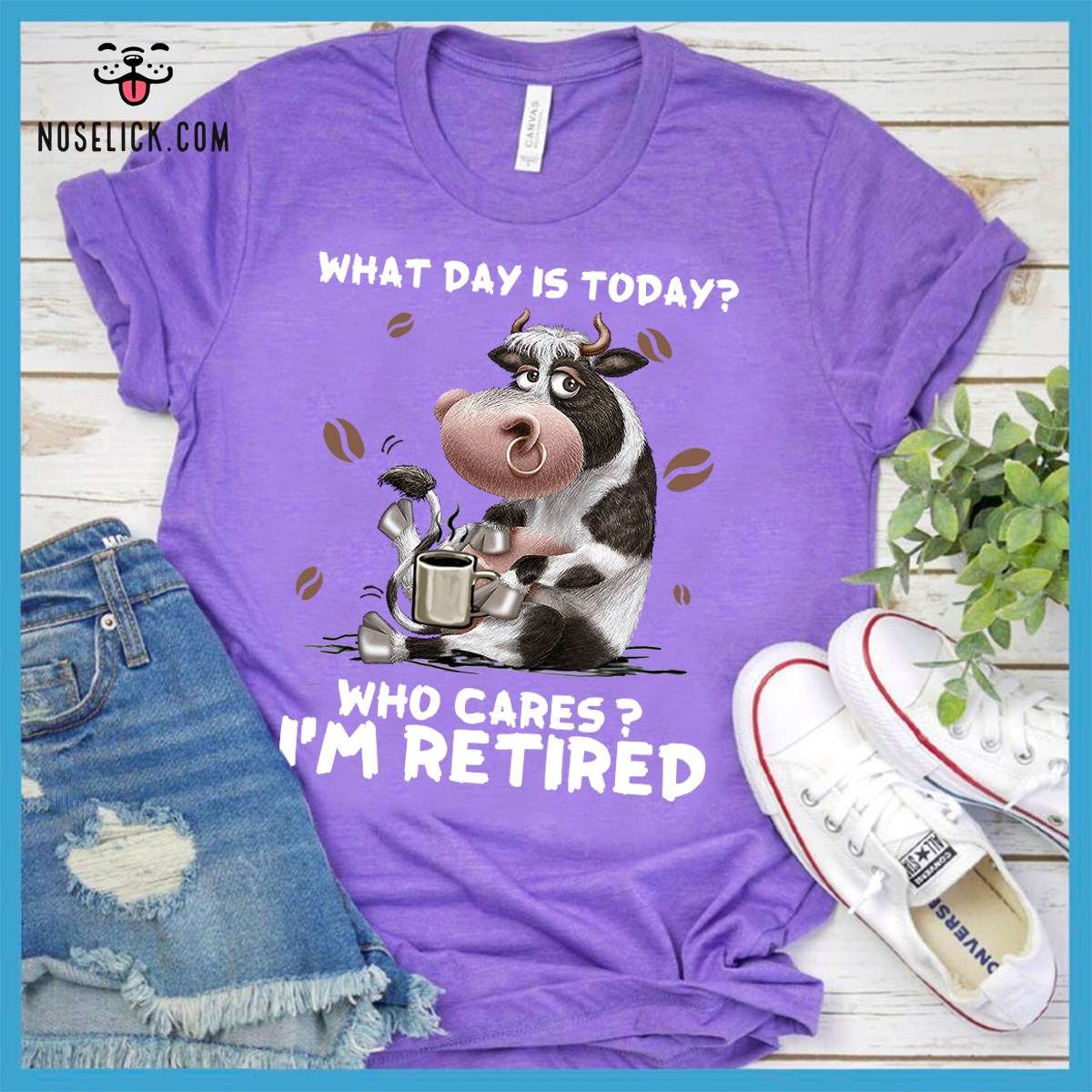 What day is today Who cares I'm retired - Milk cow and coffee, retirement plan on coffee