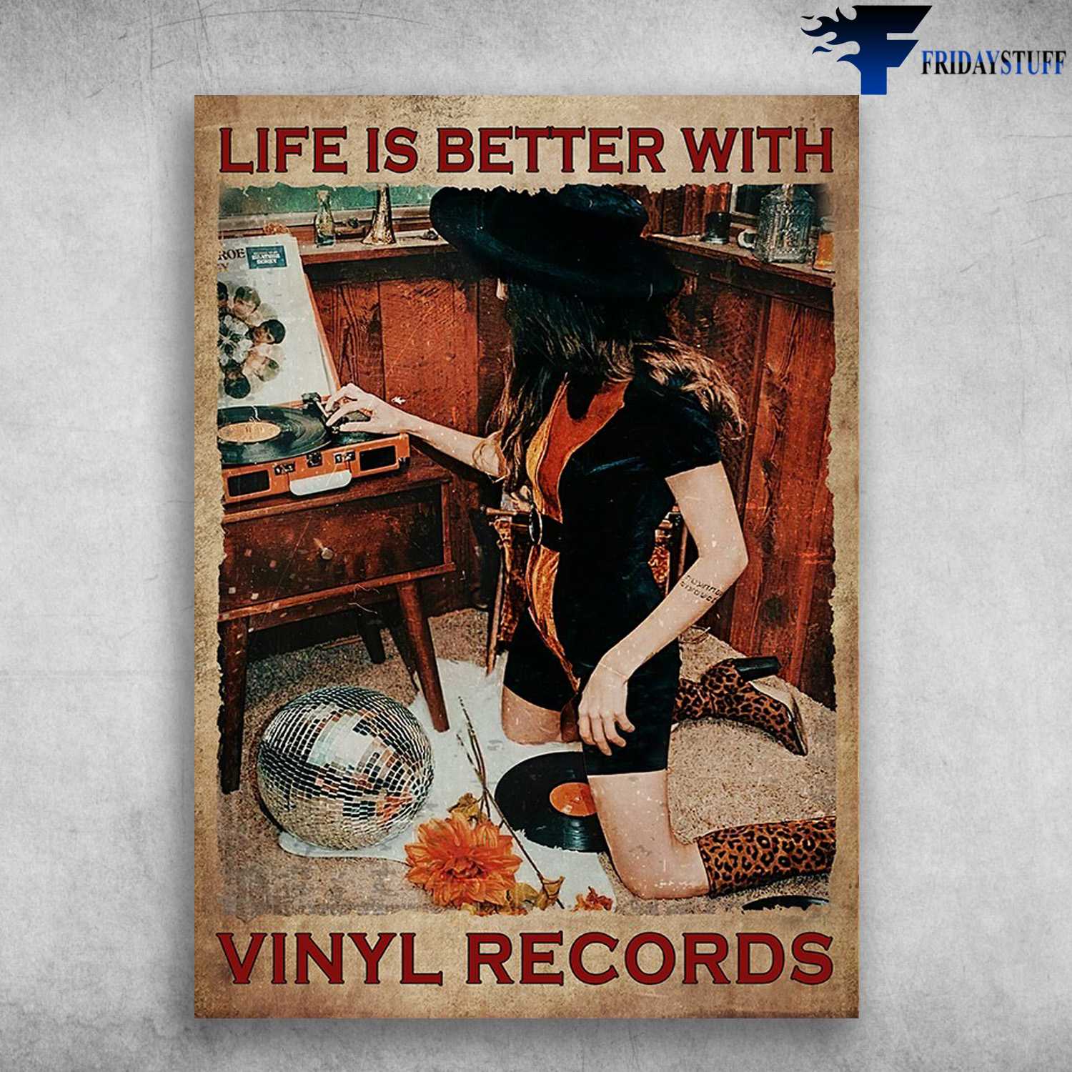 Witch Vinyl Records - Life Is Better With Vinyl Records, Halloween Day