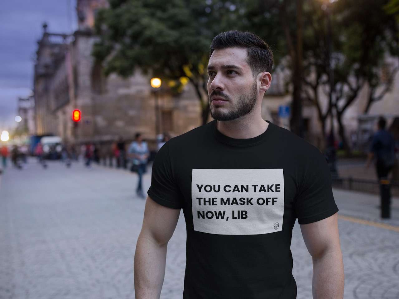 You can take the mask off now, lib - Quarantine time T-shirt