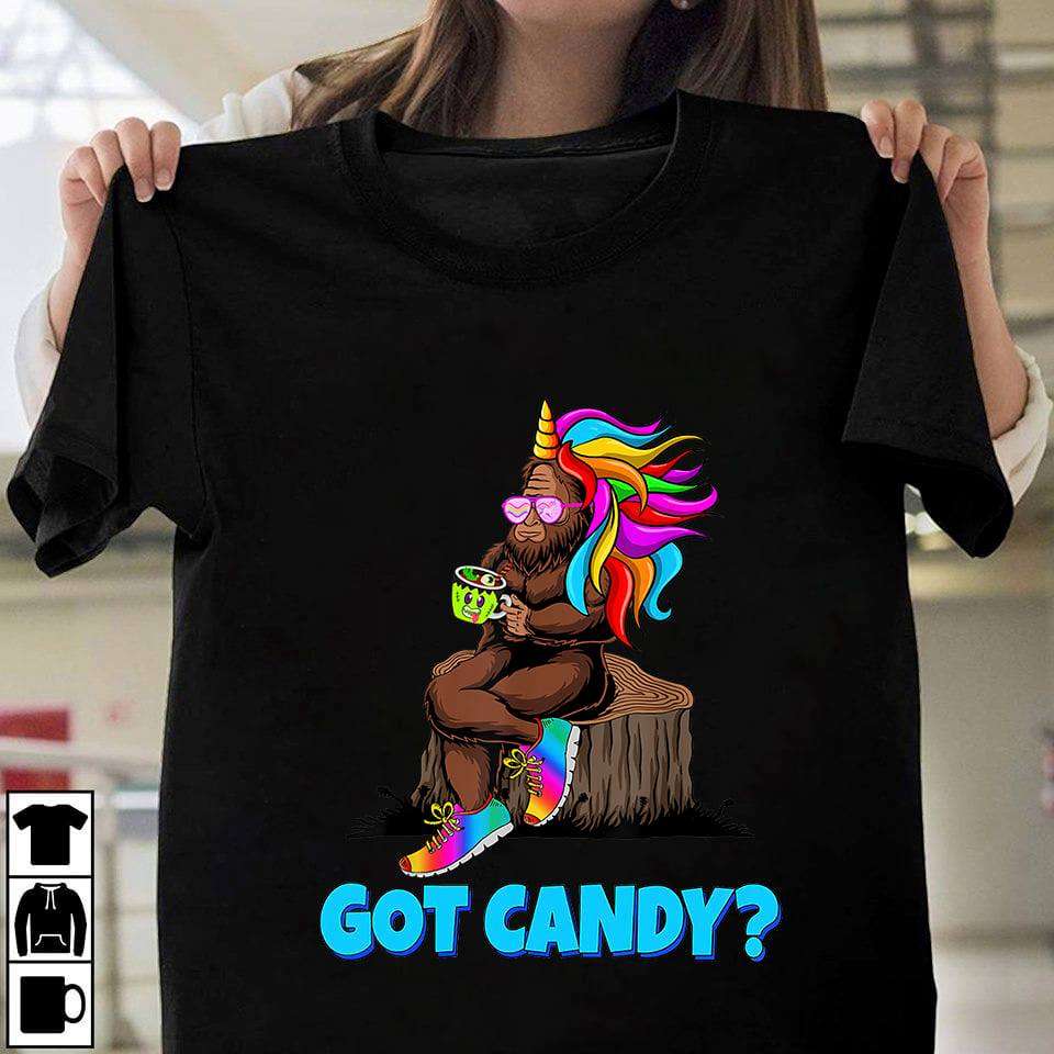 Unicorn Bigfoot - Got candy?
