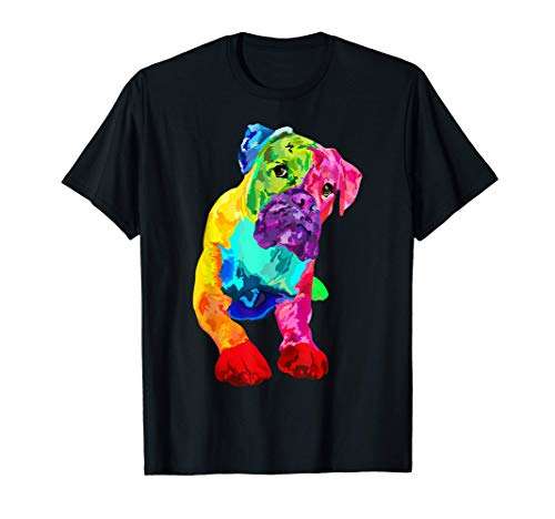 Colorful Boxer - Boxer Dog, Dog Lover
