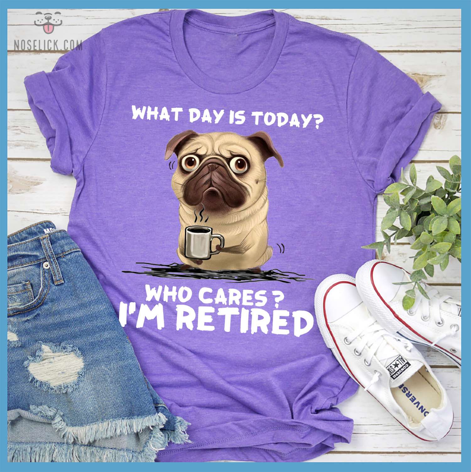 Pugdog Coffee - What day is today? Who cares? I'm retired