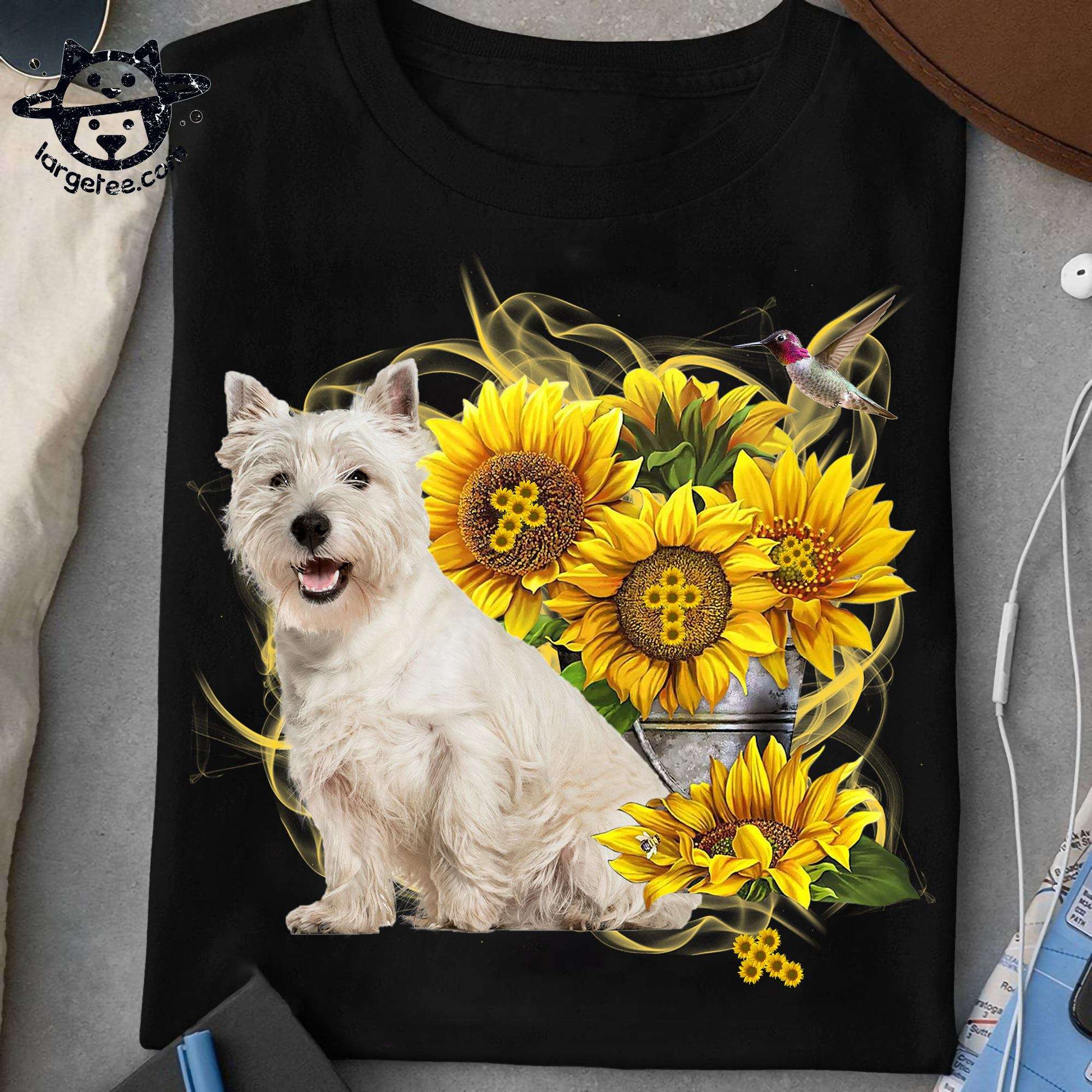 Yorkshire Terrier Hummingbird - Sunflower Bee, Yorkshire Terrier Dog