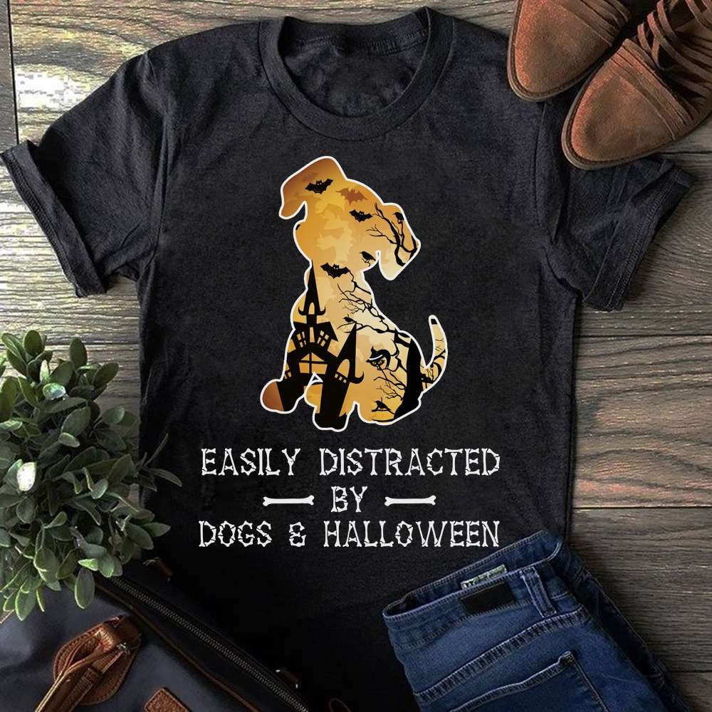 Dogs Halloween, Halloween Costume - Easily distracted by dogs and halloween