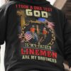 I took a dna test god is my father linemen are my brothers - Linemen Dad, America Linemen