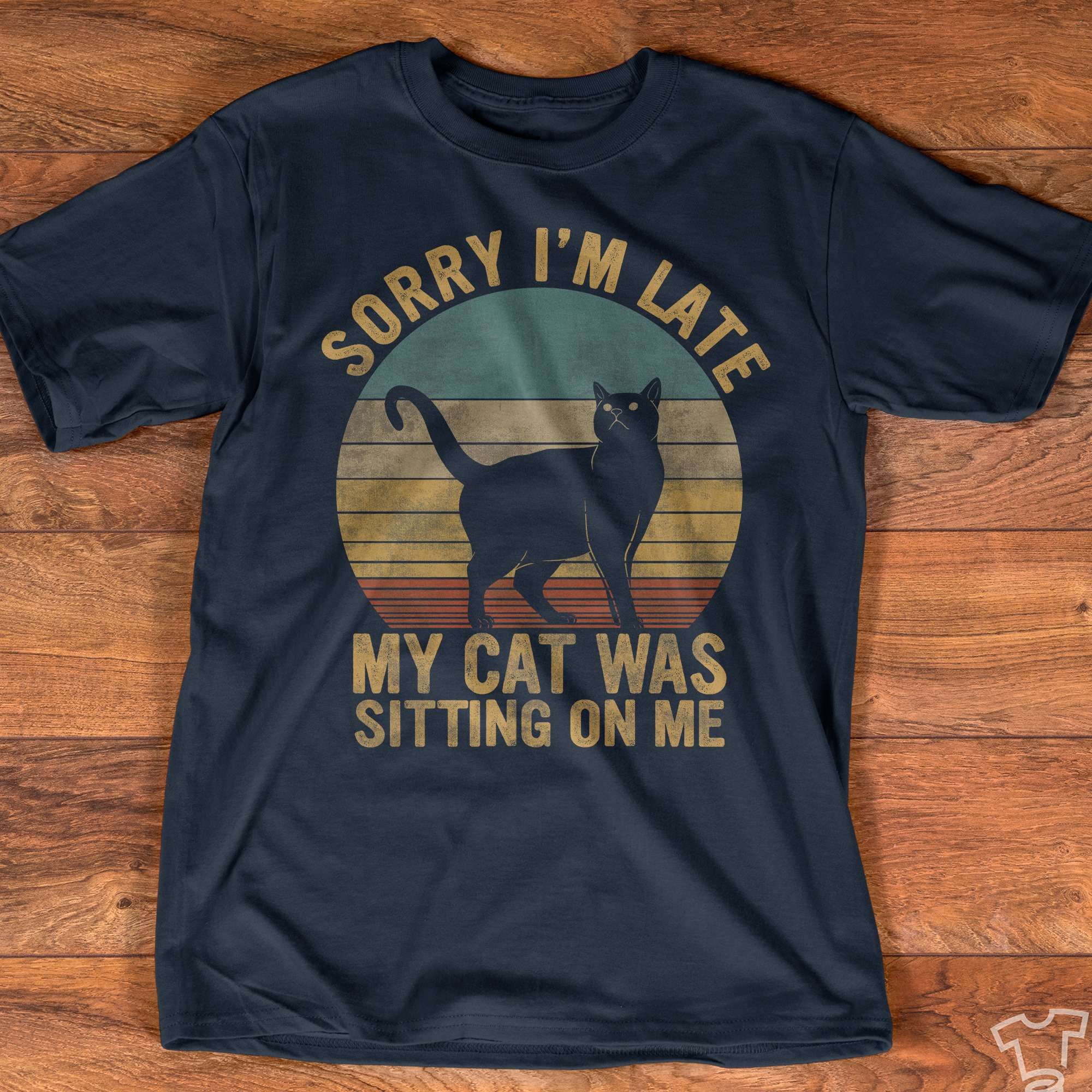 Sorry i'm late my cat was sitting on me - Pet Cat, Cat Lover
