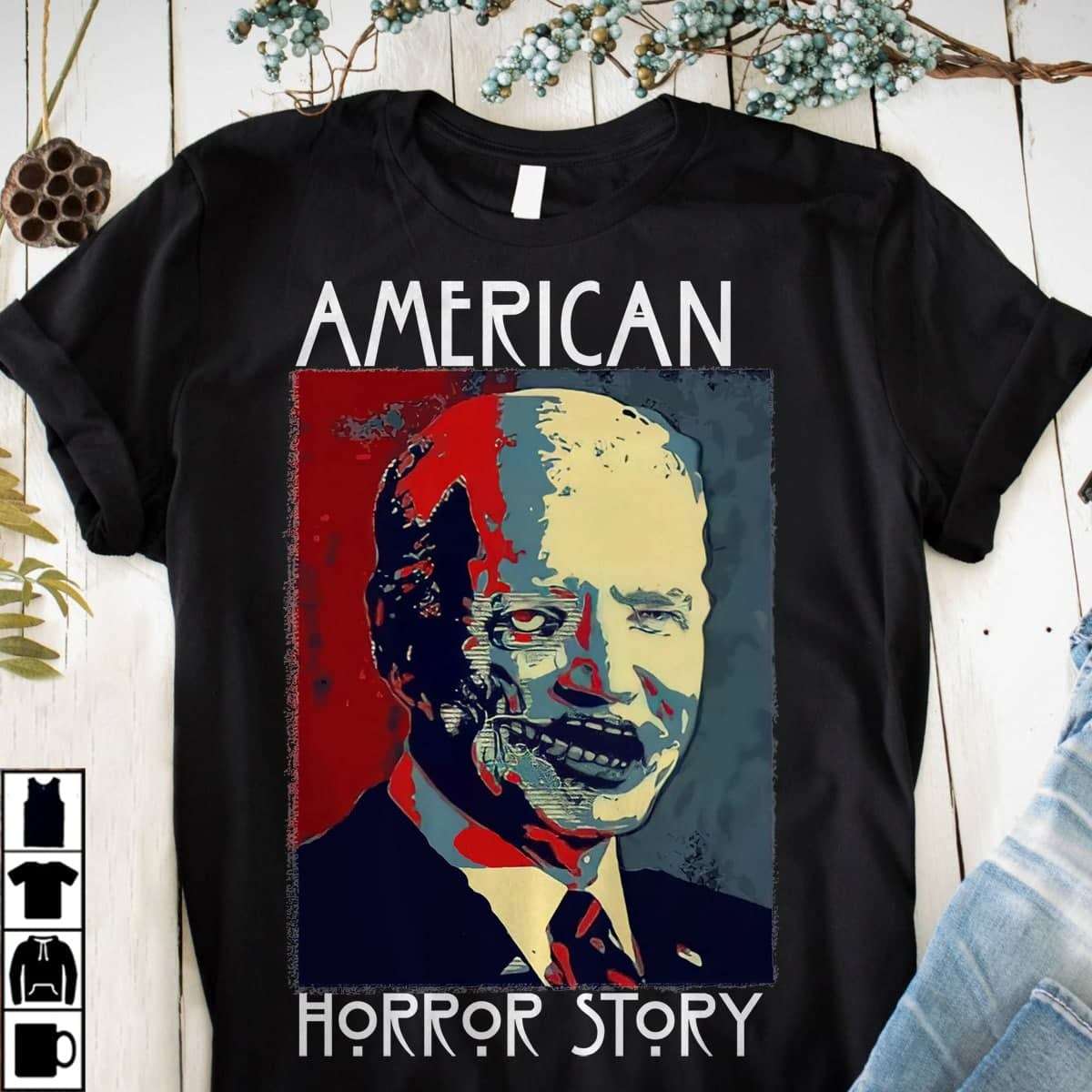 American horror story - Joe Biden scary face, America president