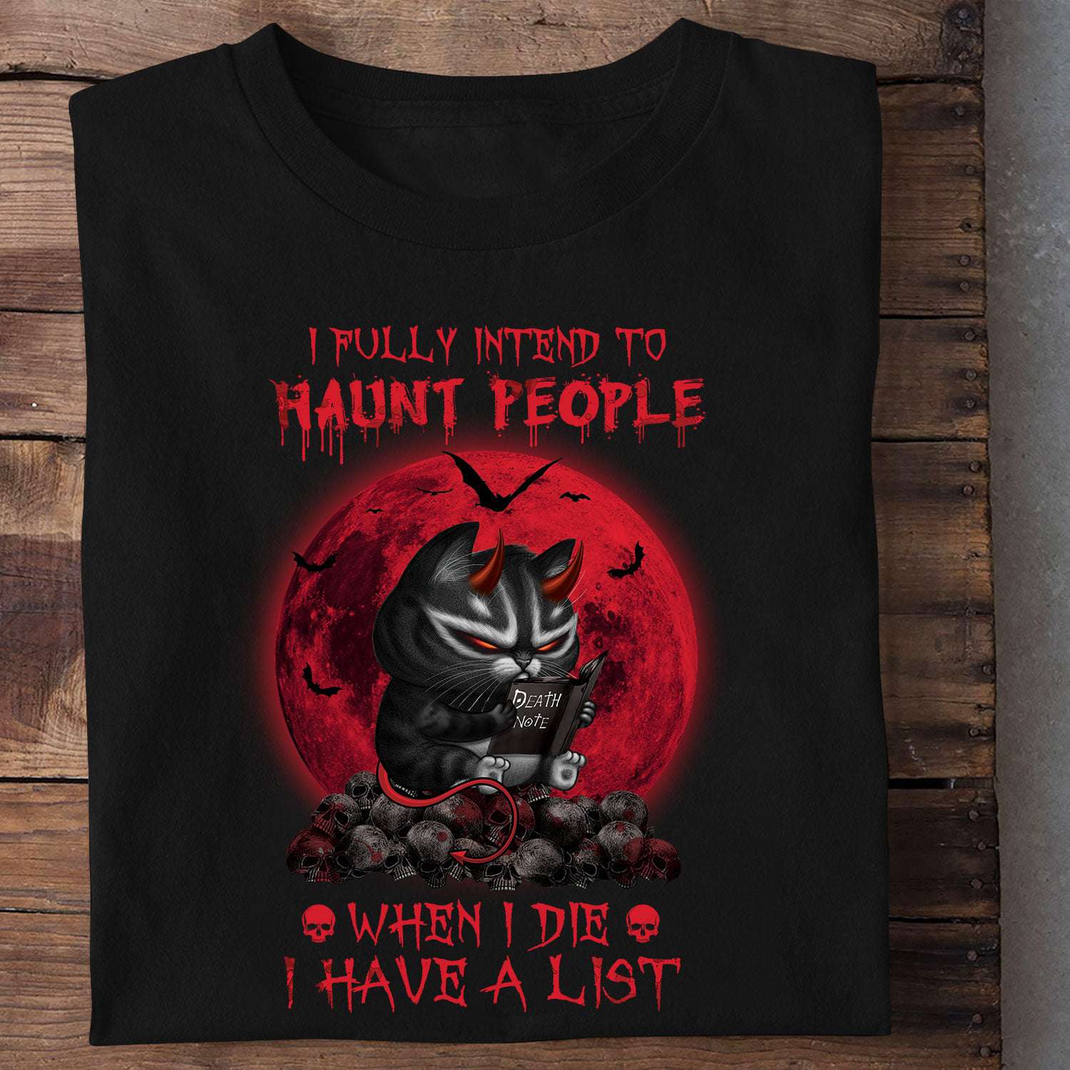 Devil Black Cat - I fully intend to haunt people when i die i have a list