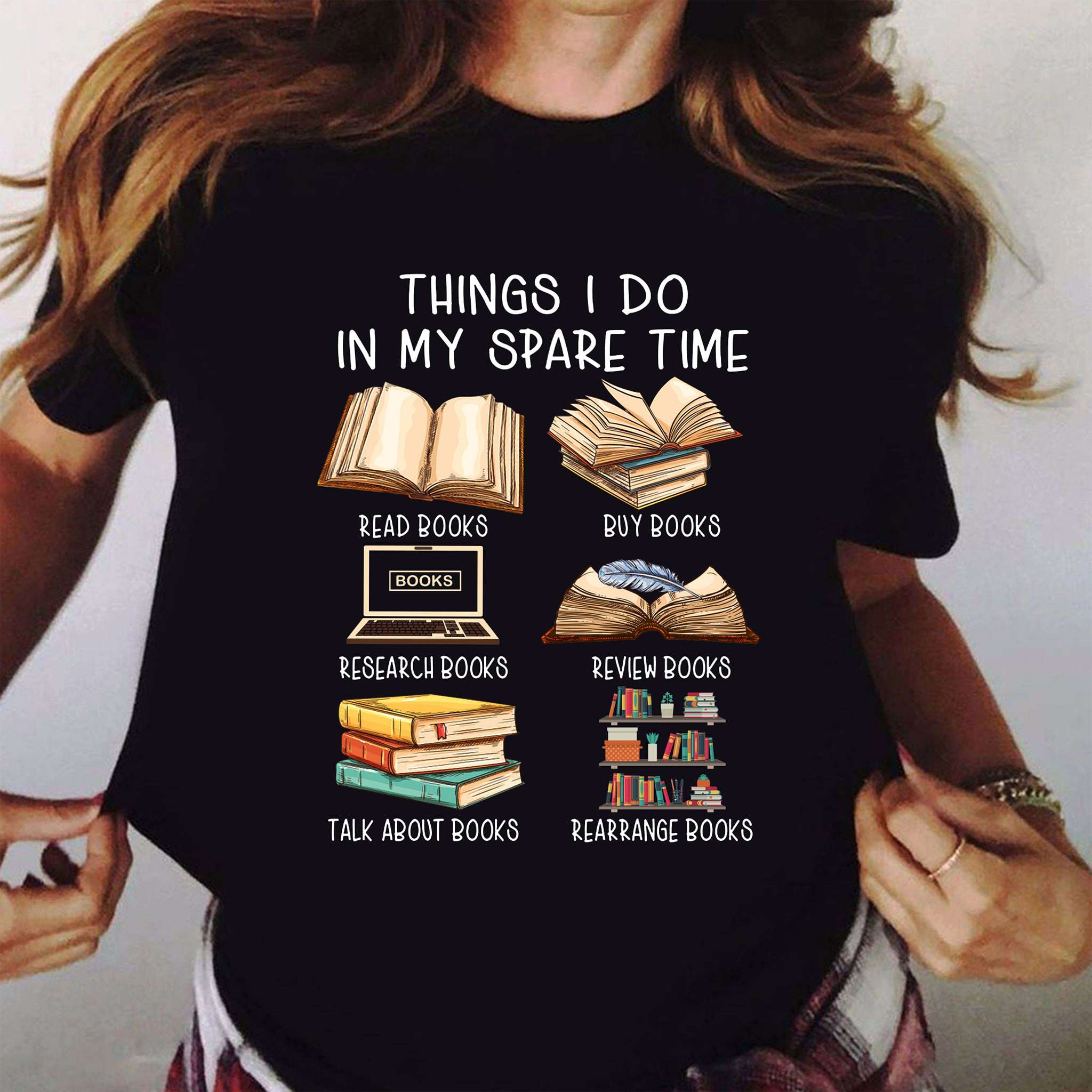 Things i do in my spare time - Read buy books, research books Shirt, Hoodie, Sweatshirt -