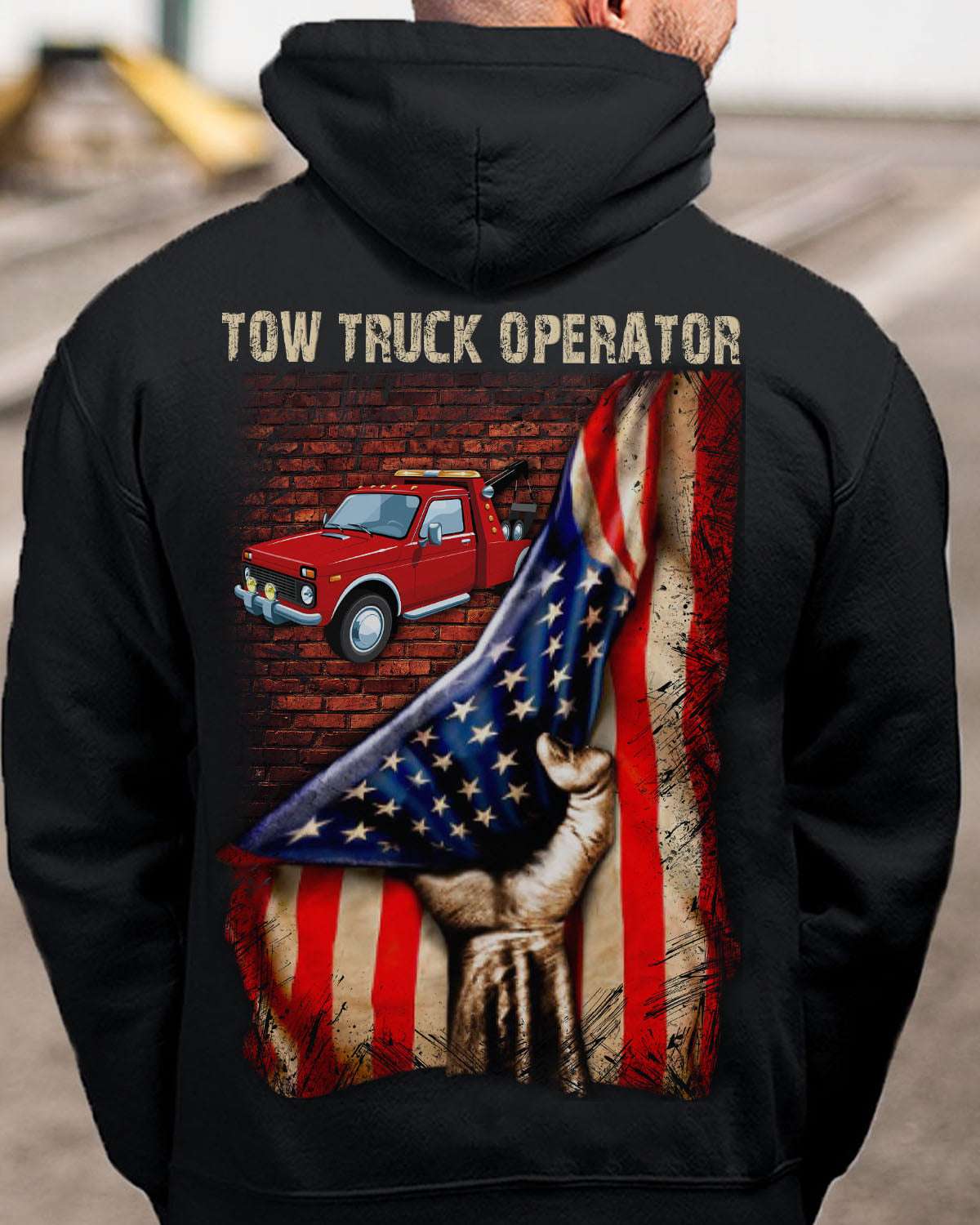 America Flag Tow Truck - Tow truck operator
