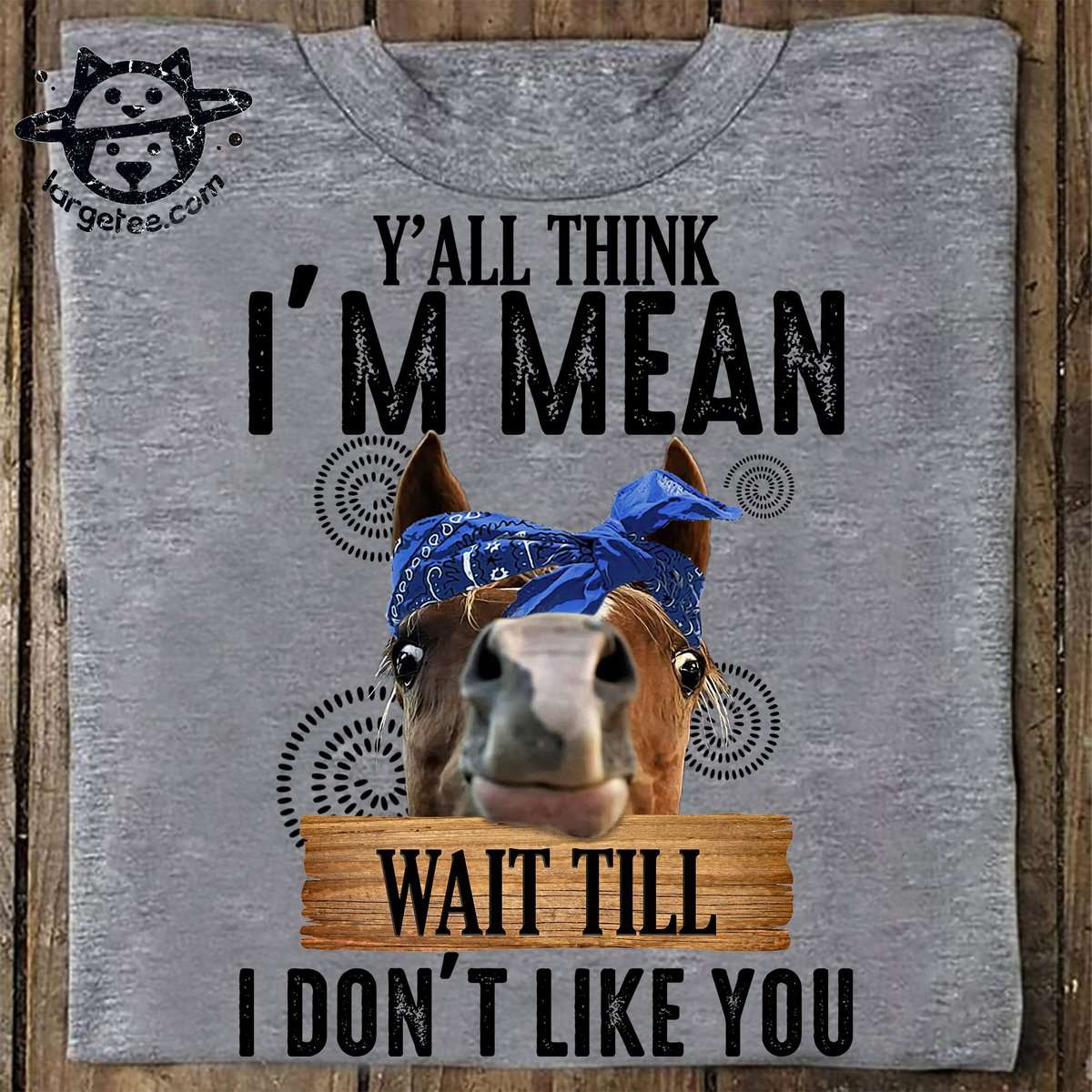 Funny Horse - Y'all think i'm mean wait till i don't like you