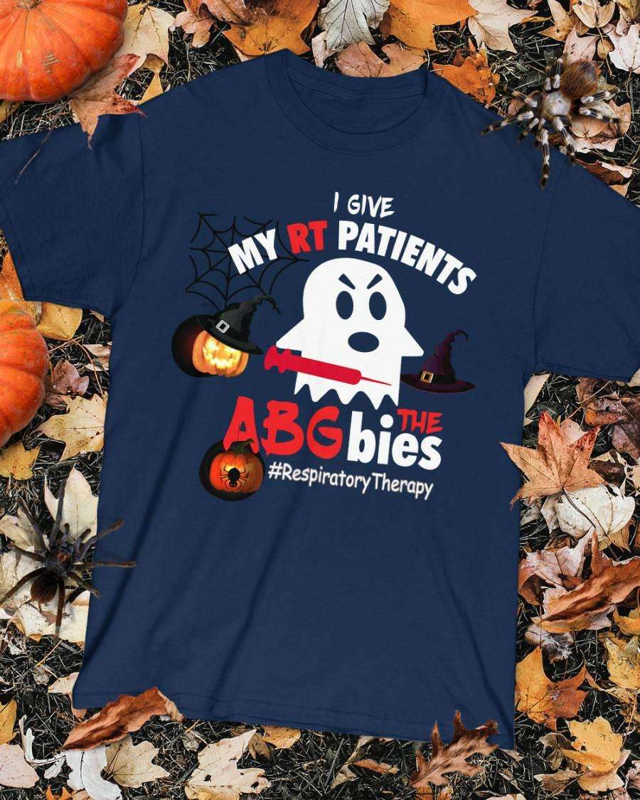 Boo Halloween, Halloween Costume - I give my rt patients the abgbies respiratory therapy