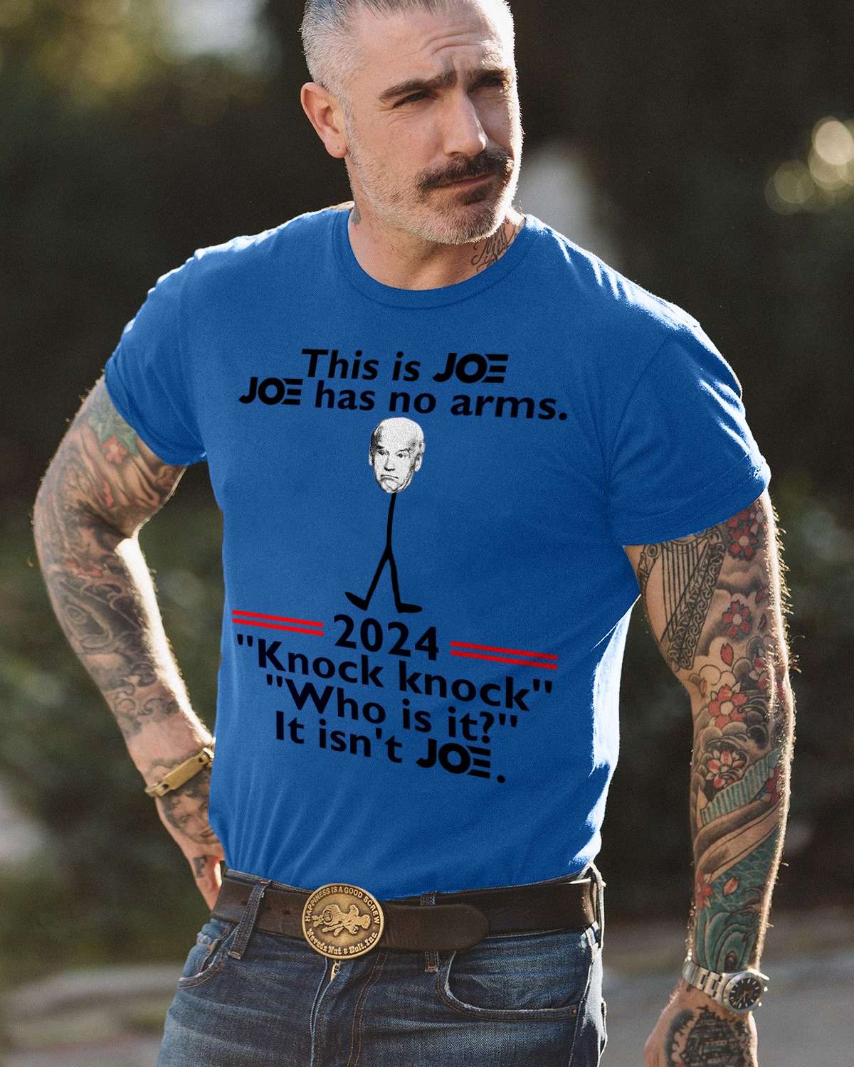 Biden Joe Meme, Joe Idiot - This is Joe Joe has no arms 2024 knock knock who is it it isn't Joe