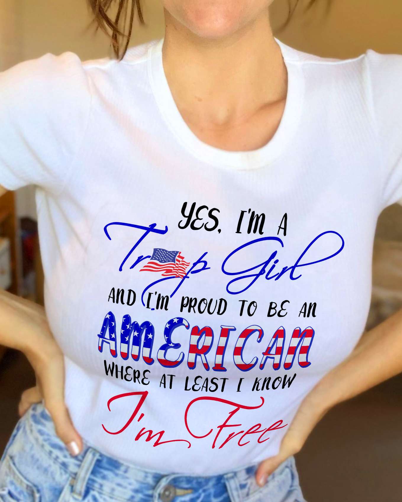 Yes I'm Trump girl and i'm proud to be an american where at least i know