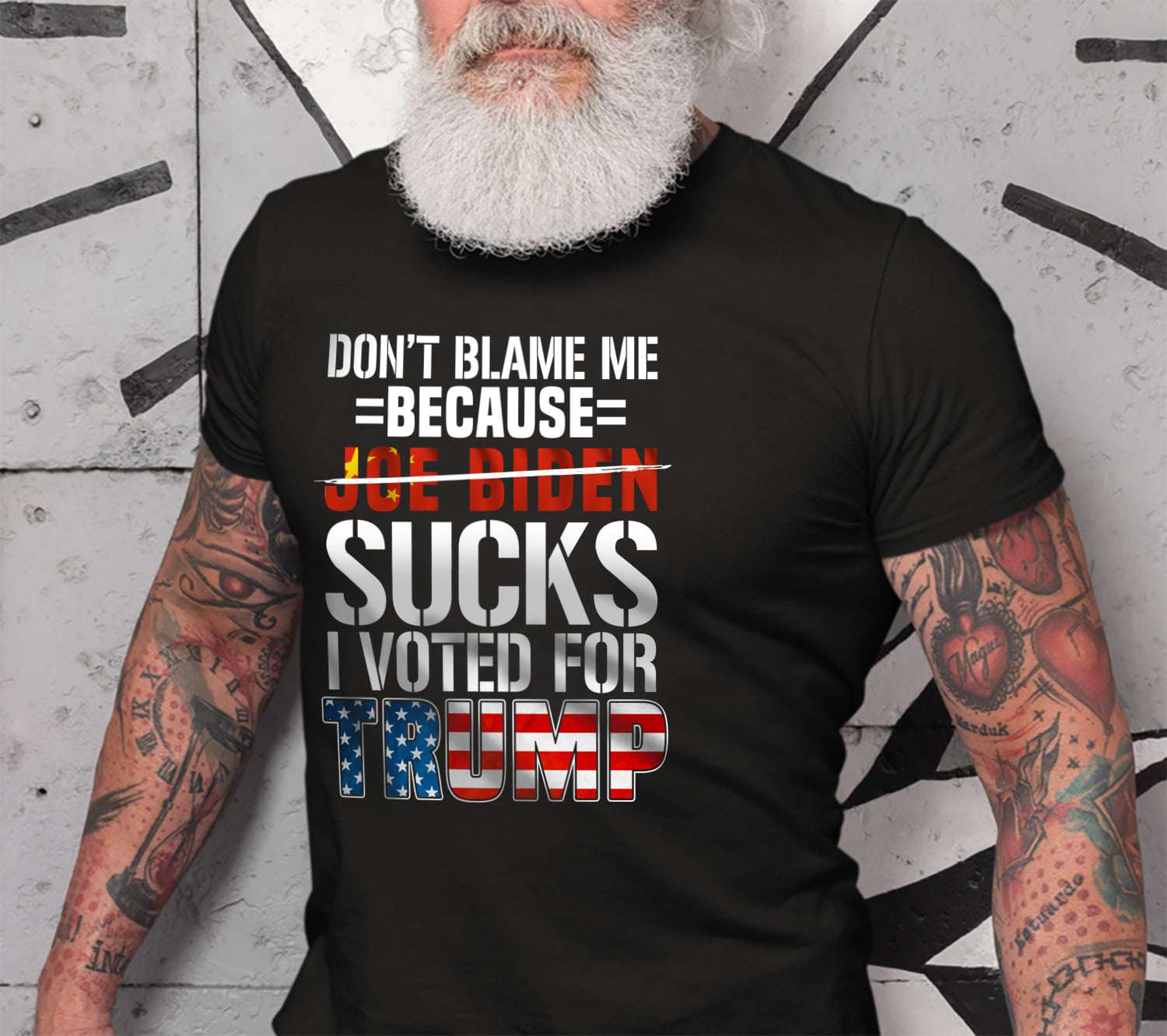 Don't blame me because joe biden sucks i voted for trump