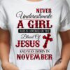 November Birthday God's Girl - Never underestimate a girl who is covered by the blood of jesus