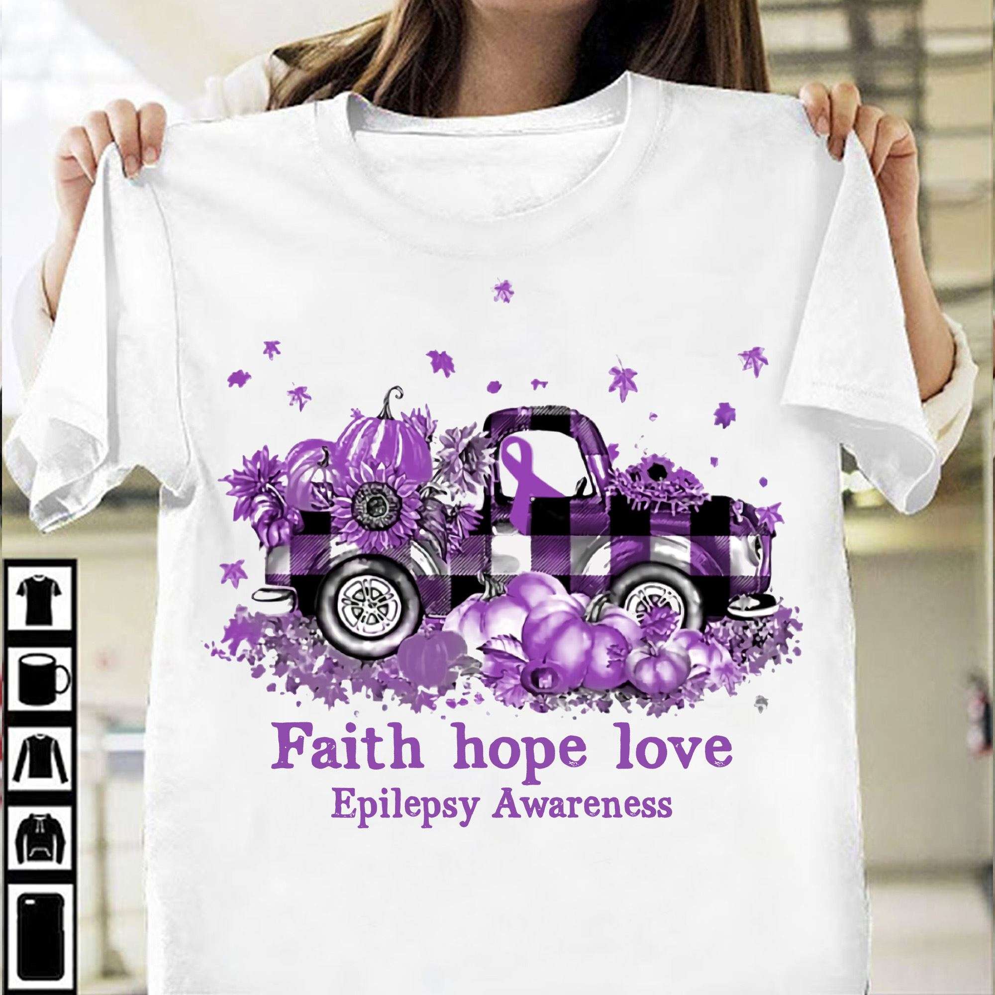 Epilepsy Tractor - Faith Hope Love Epilepsy Awareness