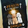 Standard Poodle God's Cross - Jesus is my savior dogs are my therapy