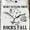 Skeleton Rock Dice - Went outside once rocks fall everyone dies