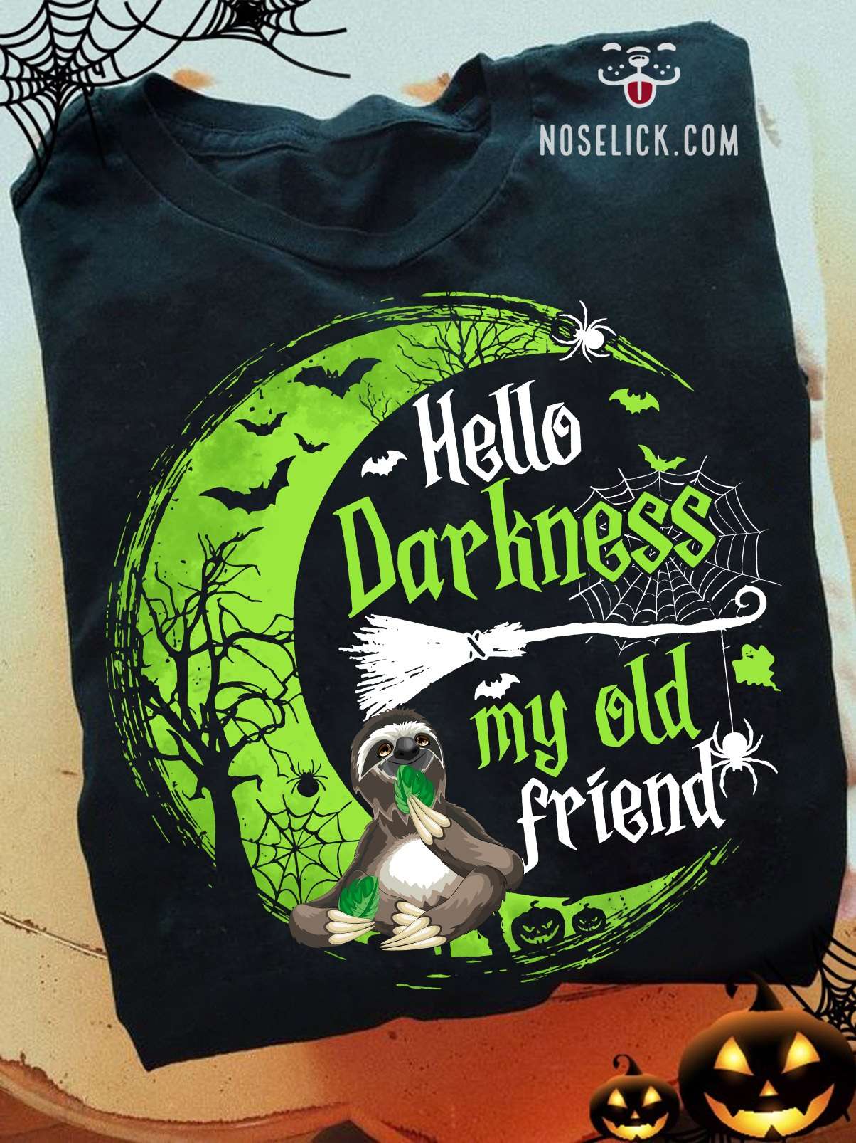 Halloween Sloth, Halloween Costume - Hello darkness my old friend