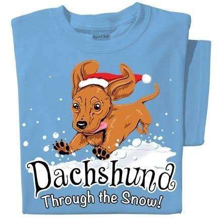 Dachshund With Christmas Hat - Dachshund through the snow
