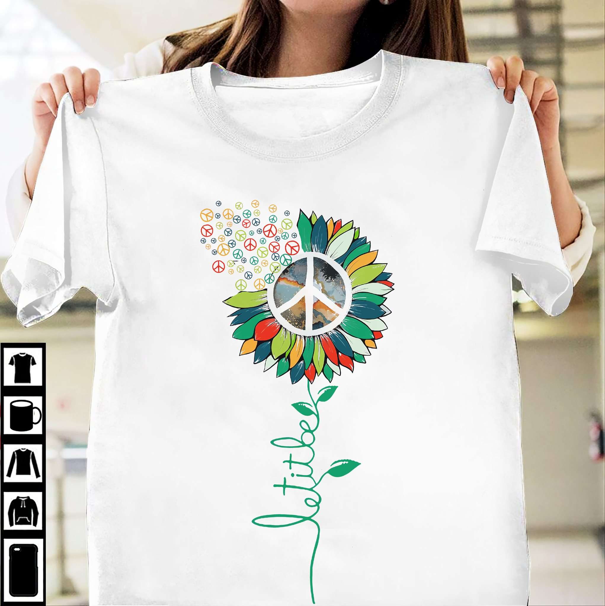 Sunflower Peace Hippie, Petal Peace - Let It Be