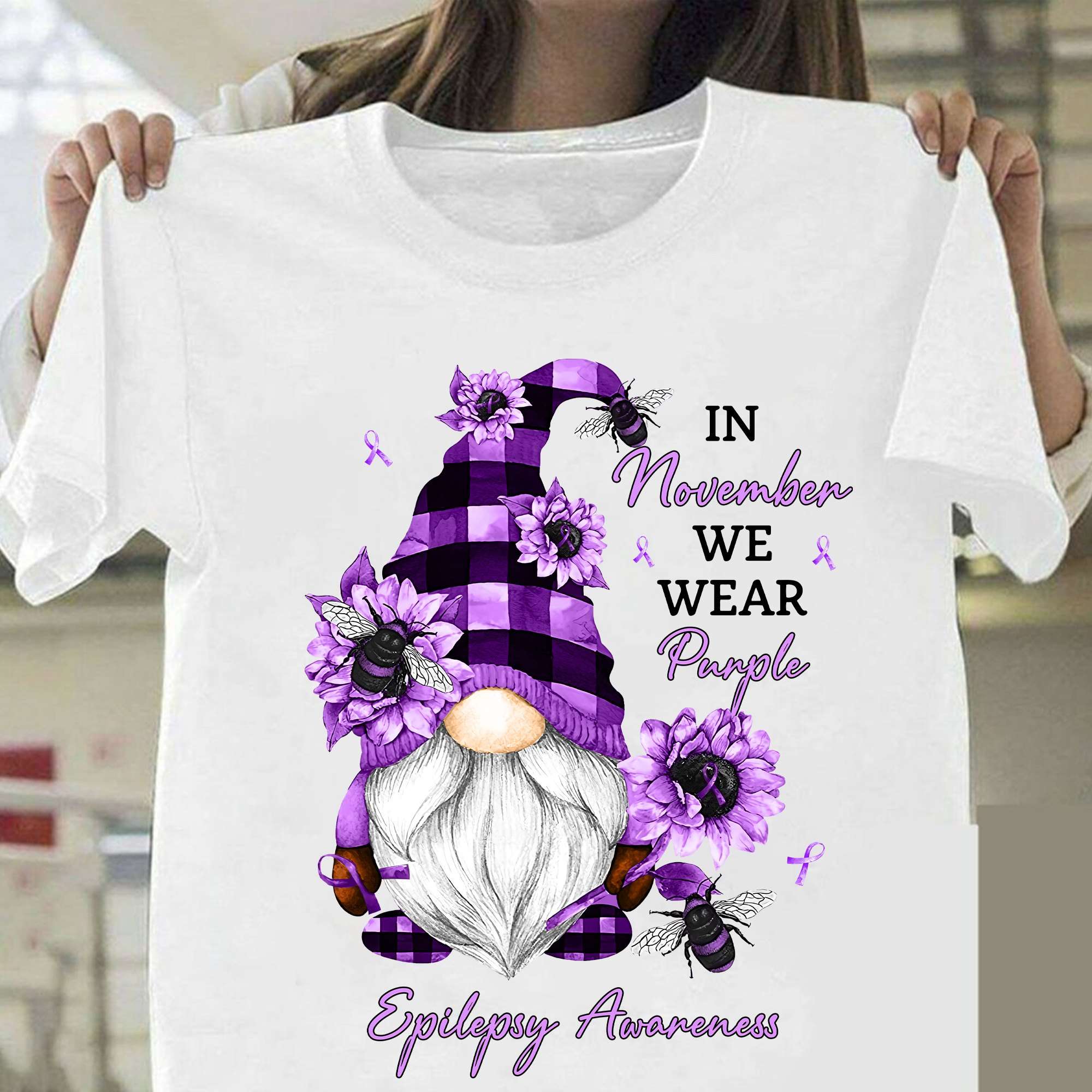 Epilepsy Gnomes - In november we wear purple epilepsy awareness