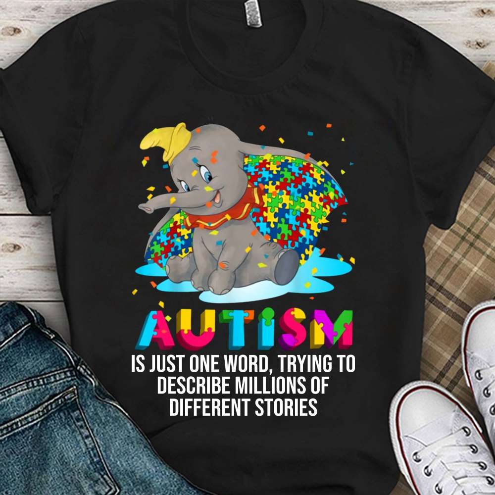 Autism Elephant - Autism is just one word trying to describe millions of different stories