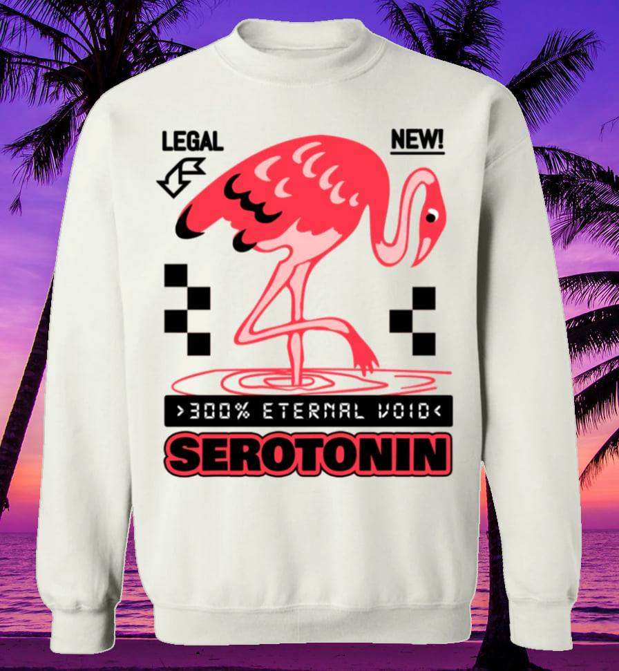 300% Eternal void Serotonin - Flamingo serotonin, pink flamingo animal
