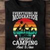 Everything In Moderation Except Camping And Wine