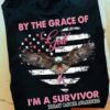 Breast Cancer Eagle - By the grace of god i'm a survivor breast cancer awareness