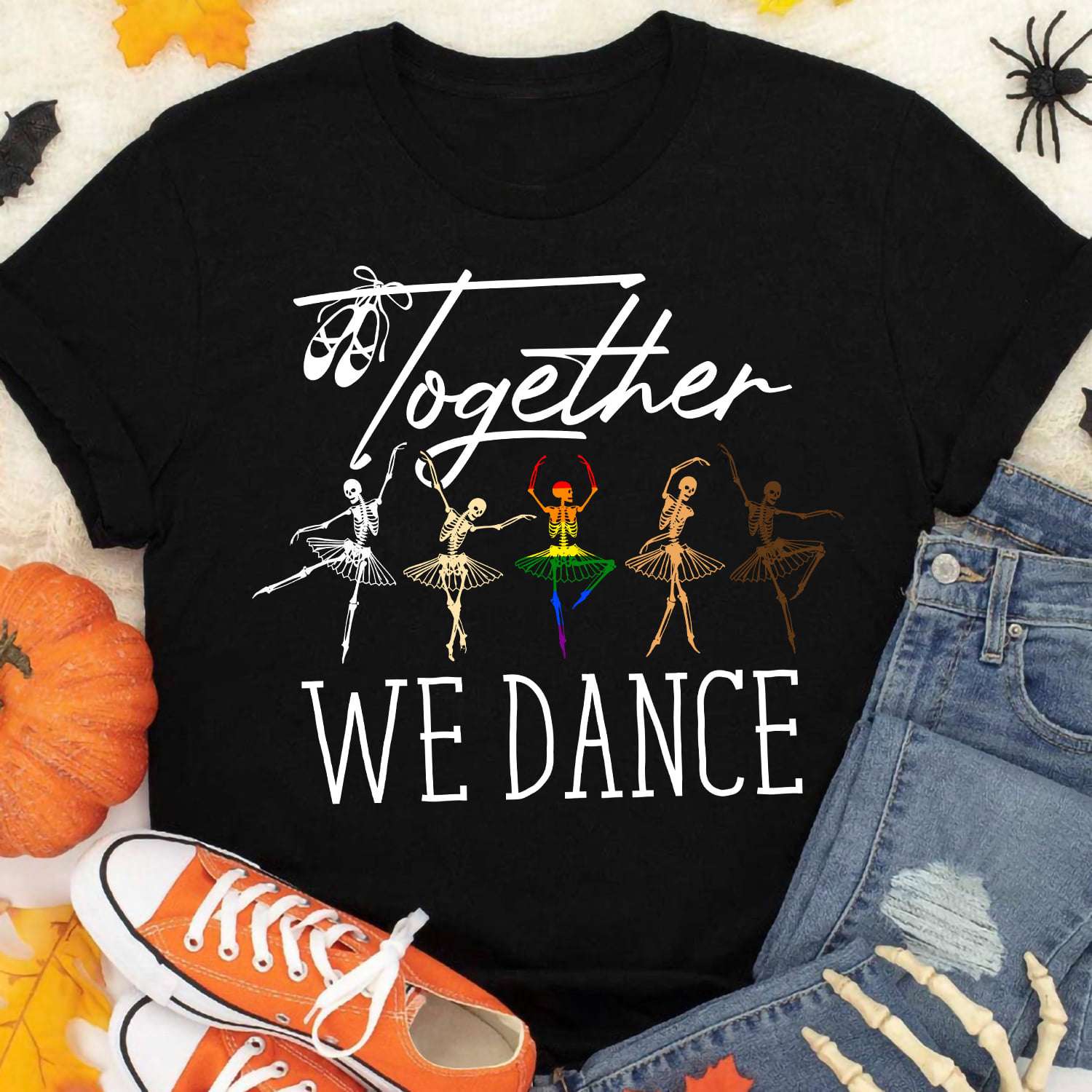 LGBT Skeleton, Black Skeleton - Together we dance