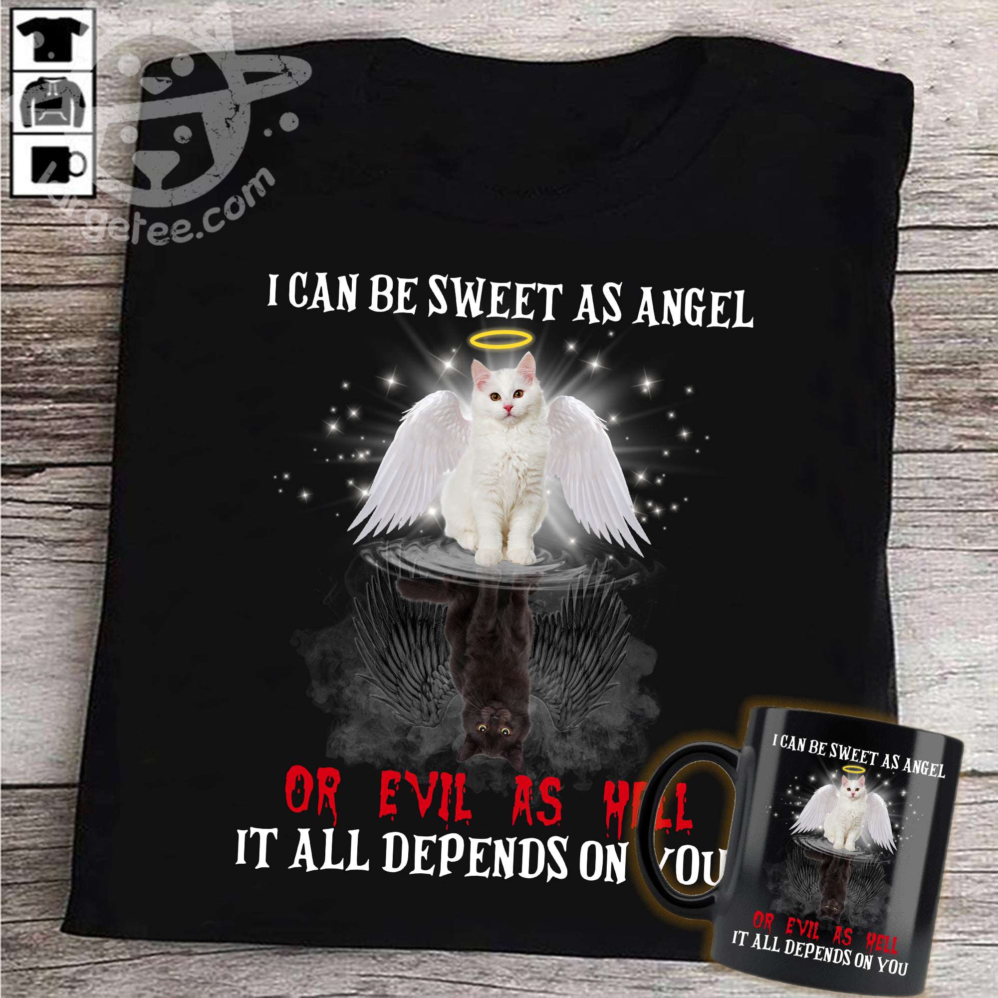 Angel Cat, Evil Cat - I can be sweet as angel or evil as hell it all depends on you