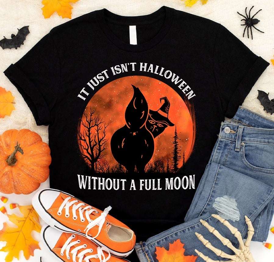 Witch Cat In The Night - It just isn't halloween without a full moon