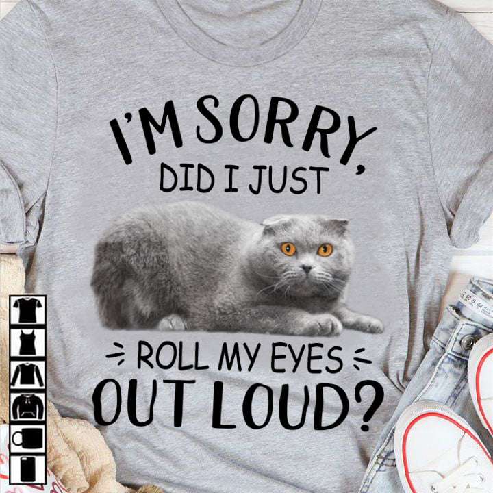 Scottish Fold Cat - I'm sorry did i just roll my eyes out loud