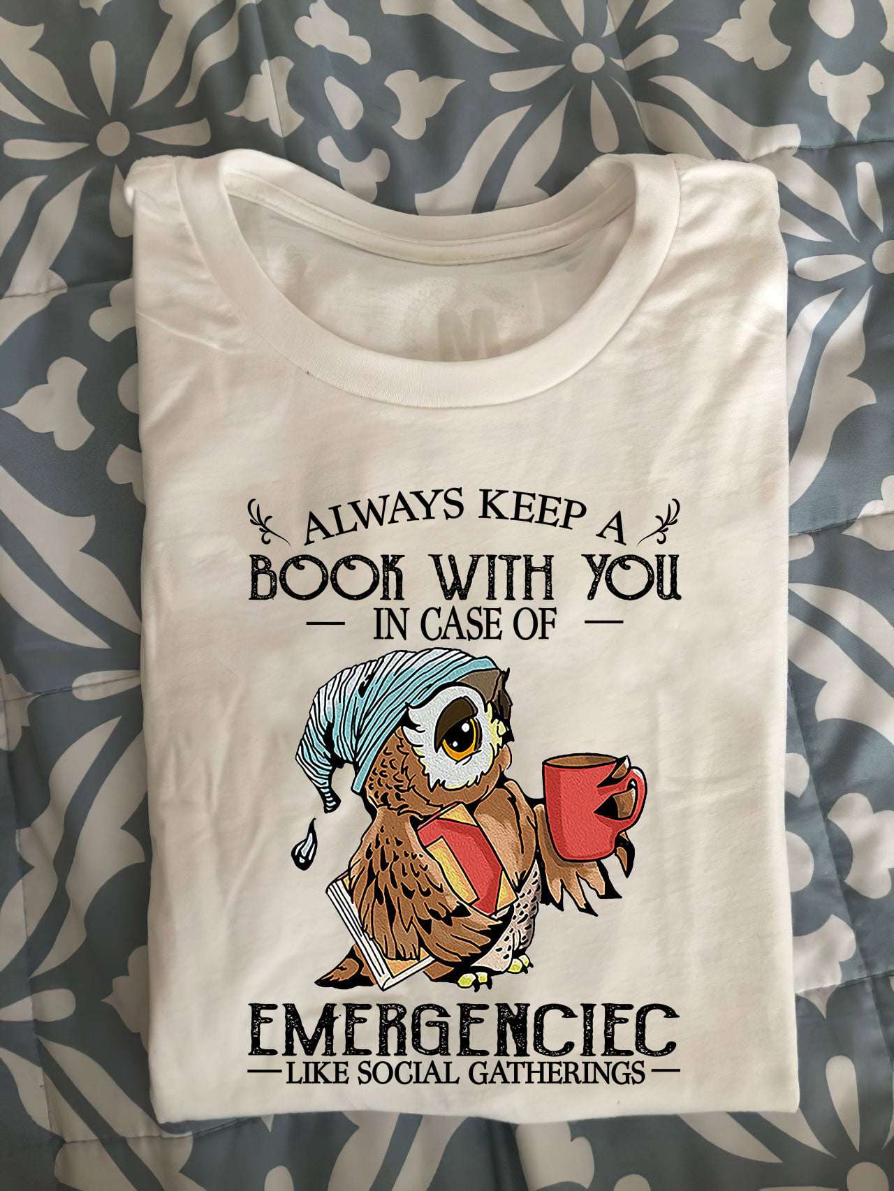 Always keep a book with you in case of emergenciec like social gatherings - Social distancing
