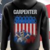 American Carpenter - Carpenter the job, America flag