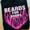Beards for boobs - Breast cancer awareness, Cancer ribbon
