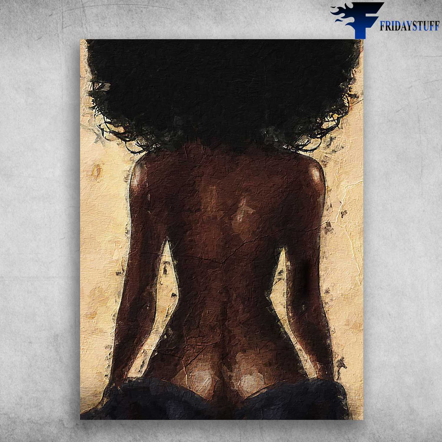 Black Girl, Body Girl Poster, Art Picture
