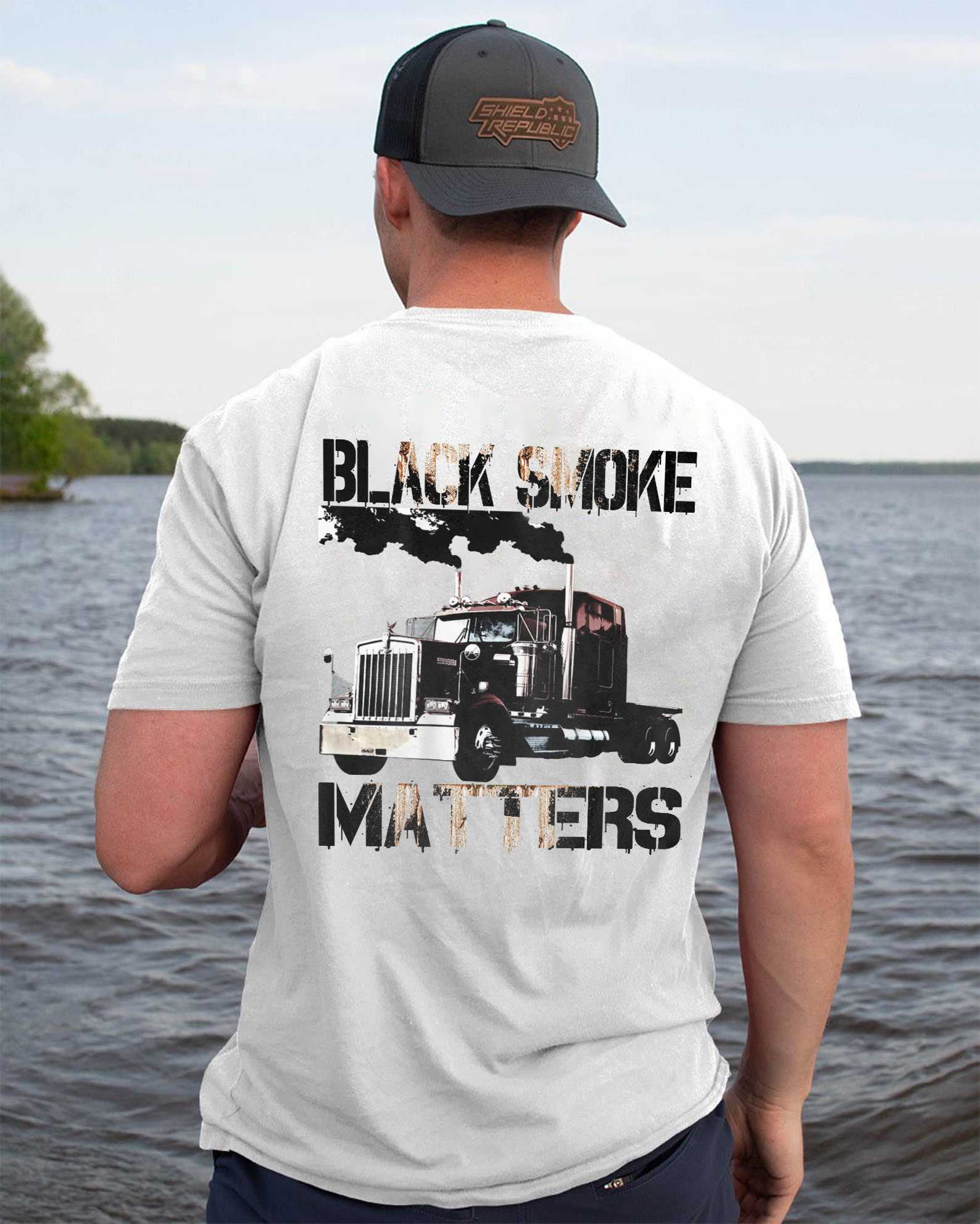 Black smoke matters, Truck driver the job - Black smoke from truck
