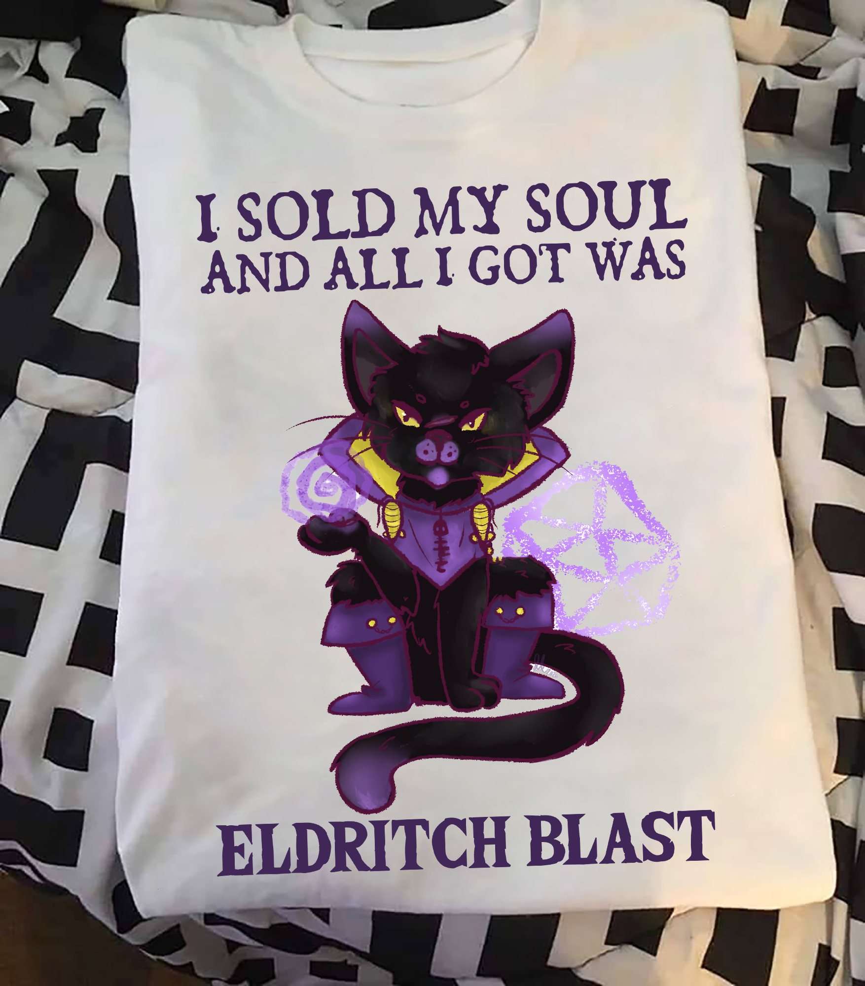 DND Game Black Cat - I sold my soul and all i got was eldritch blast