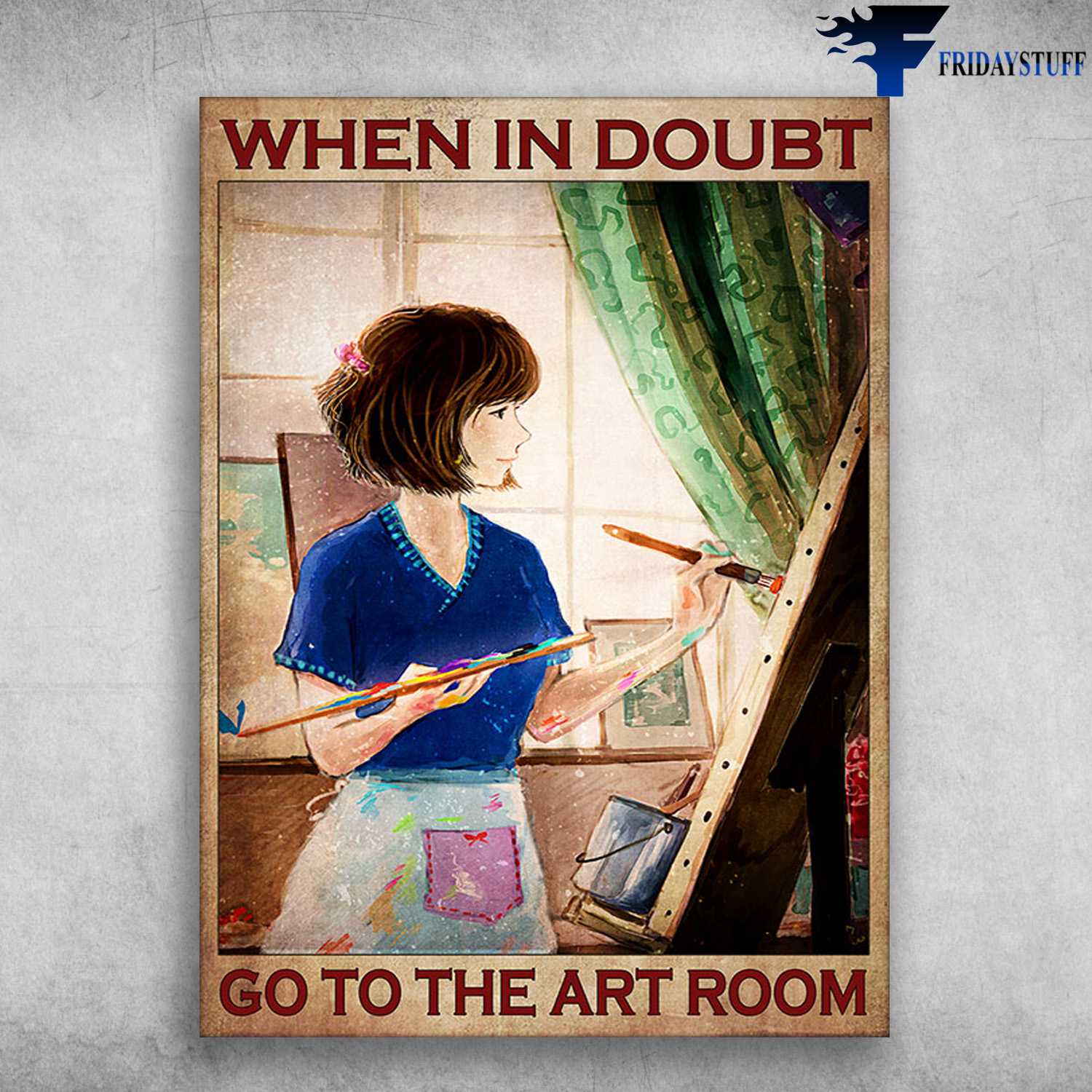 Drawing Girl - When In Doubt, Go To The Art Room