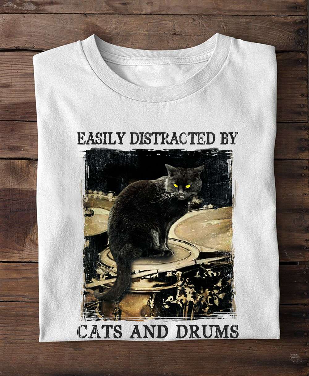 Easily distracted by cats and drums - Passionate drummers