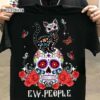 Ew people - Hate seeing people, Mexican skull and cat
