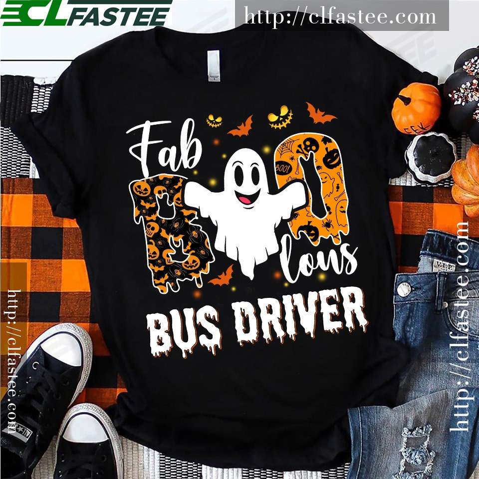 Faboolous bus driver - Halloween white ghost costume, Fabulous bus drive the job